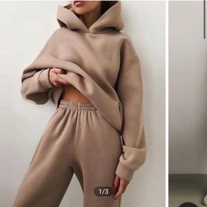 Womens Tan/beige sweat set